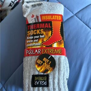 Gray Thermal Socks by polar extreme new with tags